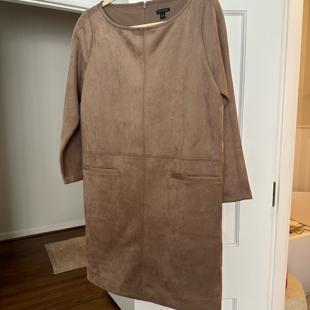 Ann Taylor feaux suede dress
